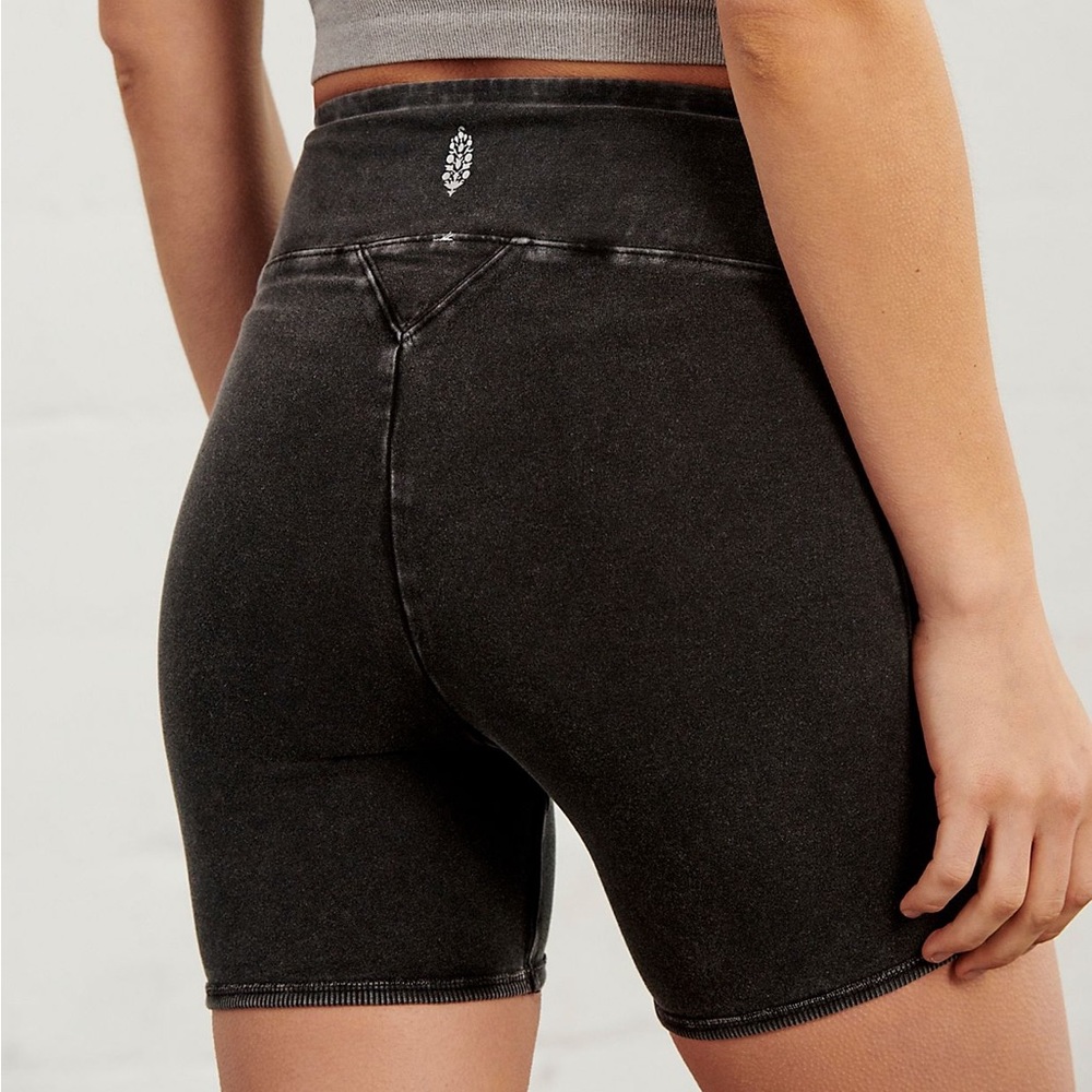 Free People Black Bike Shorts